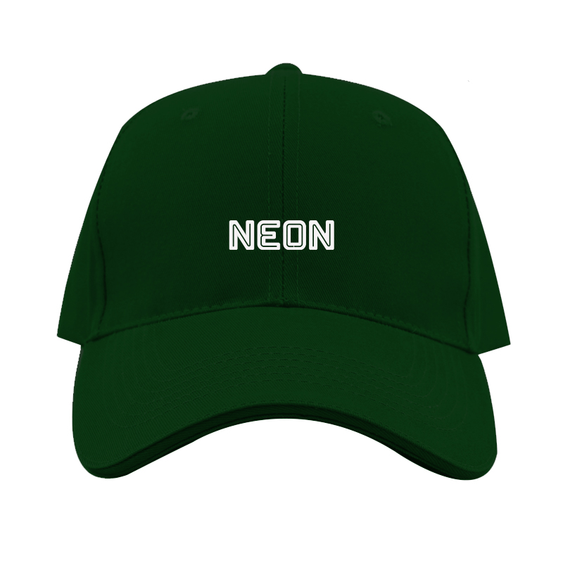 Neon Logo  Dad Baseball Cap Hat