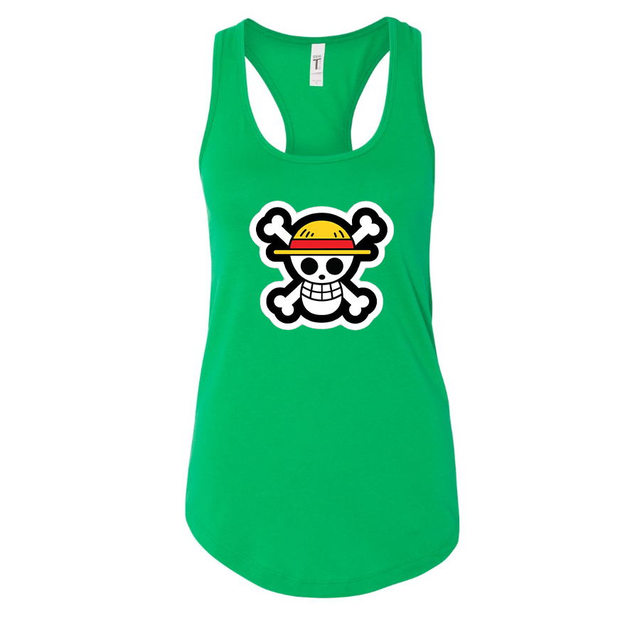 Women's Straw Hat  Racerback Tank Top