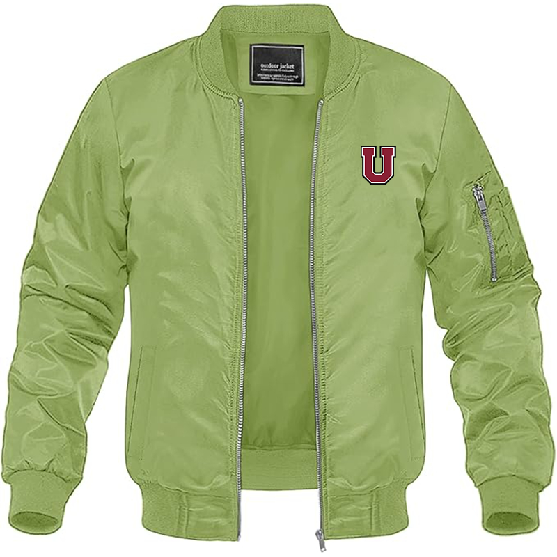 Men's Union Dutchmen Lightweight Bomber Jacket Windbreaker Softshell Varsity Jacket Coat