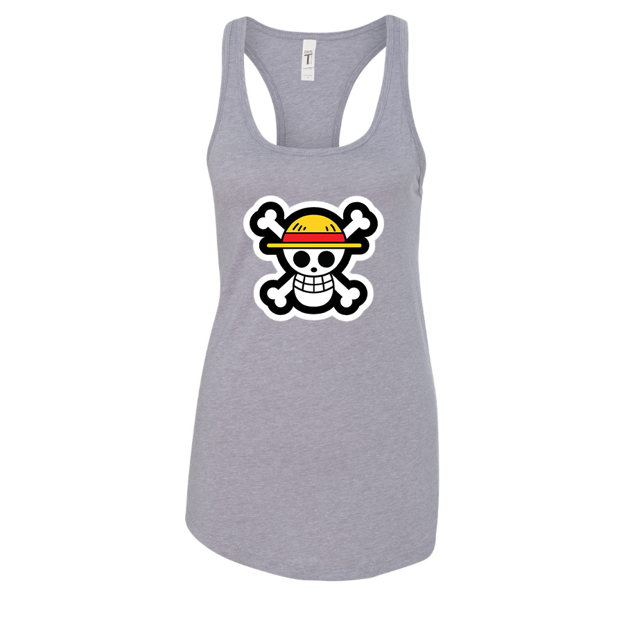 Women's Straw Hat  Racerback Tank Top