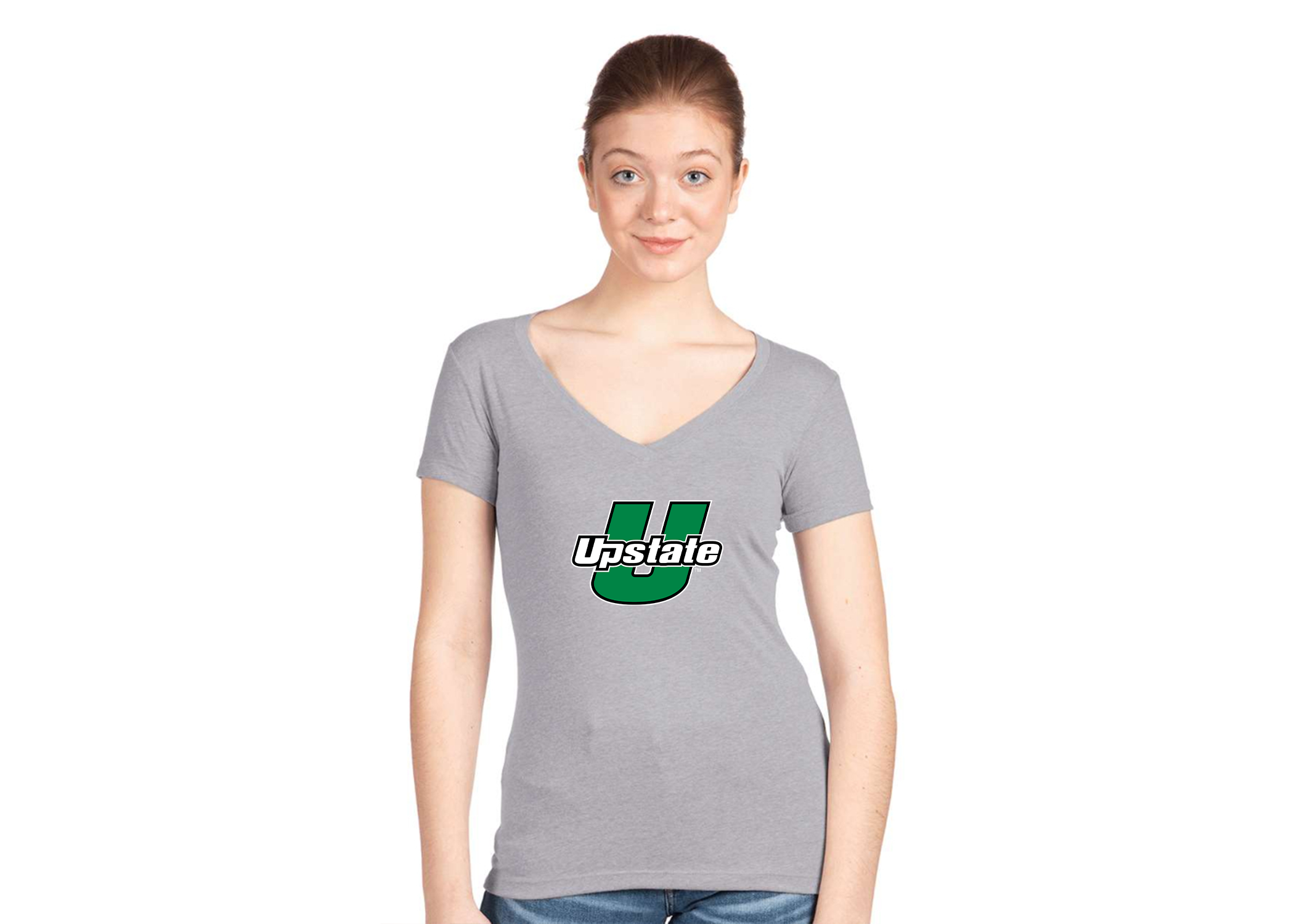 Women's USC Upstate Spartans Next Level V-Neck T-Shirt