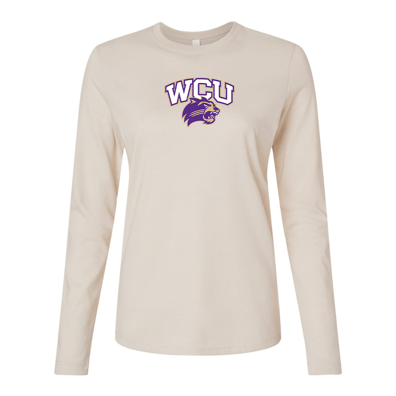 BELLA CANVAS Women’sWestern Carolina Catamounts Jersey Long Sleeve Tee