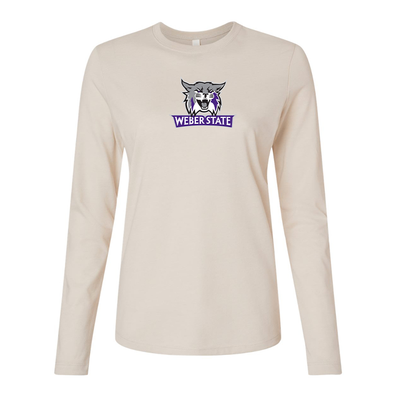 BELLA CANVAS Women’s Weber State Wildcats Jersey Long Sleeve Tee