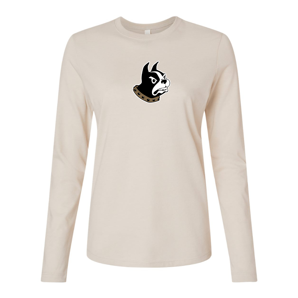 BELLA CANVAS Women’s Wofford Terriers  Jersey Long Sleeve Tee