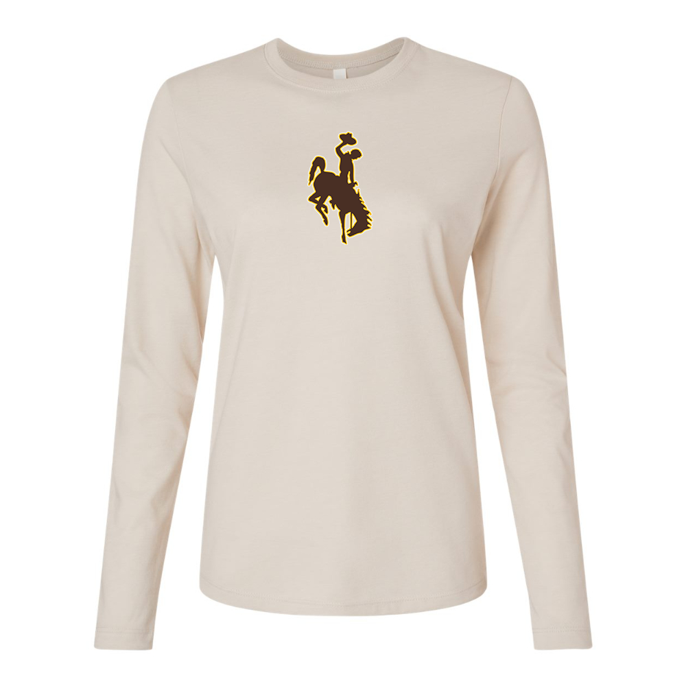 BELLA CANVAS Women’s  Wyoming Cowboys Jersey Long Sleeve Tee