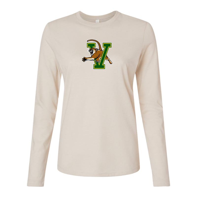 BELLA CANVAS Women’s Vermont Catamounts Jersey Long Sleeve Tee