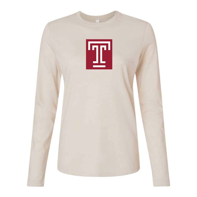BELLA CANVAS Women’s Temple Owls Jersey Long Sleeve Tee
