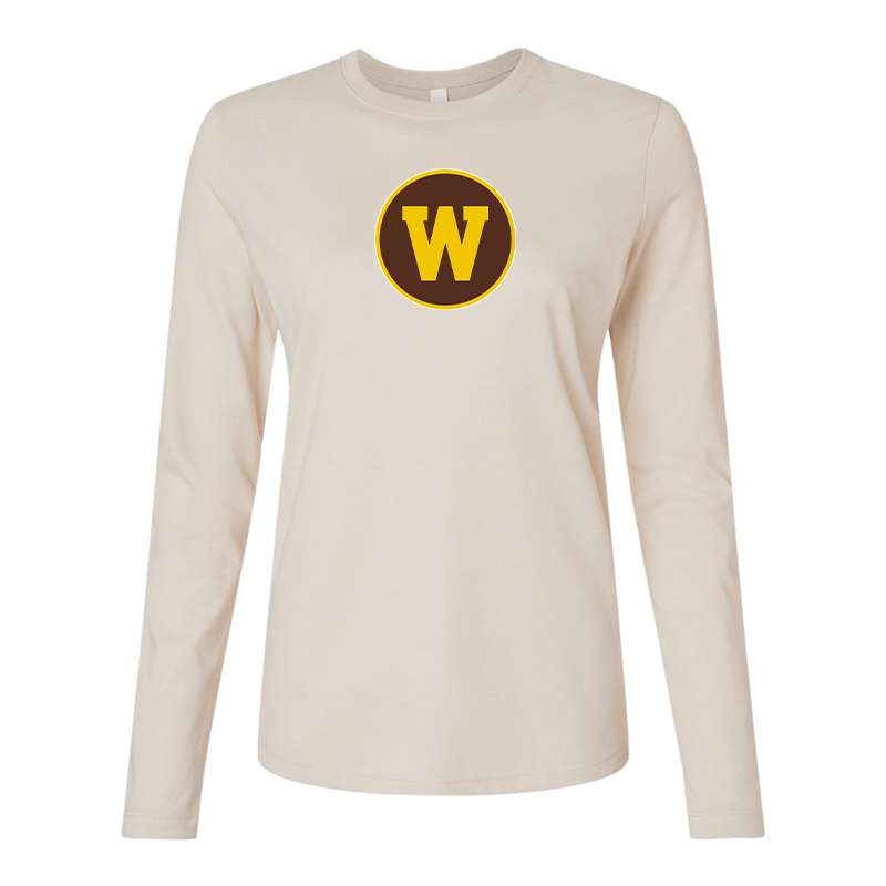 BELLA CANVAS Women’s Western Michigan Broncos Jersey Long Sleeve Tee