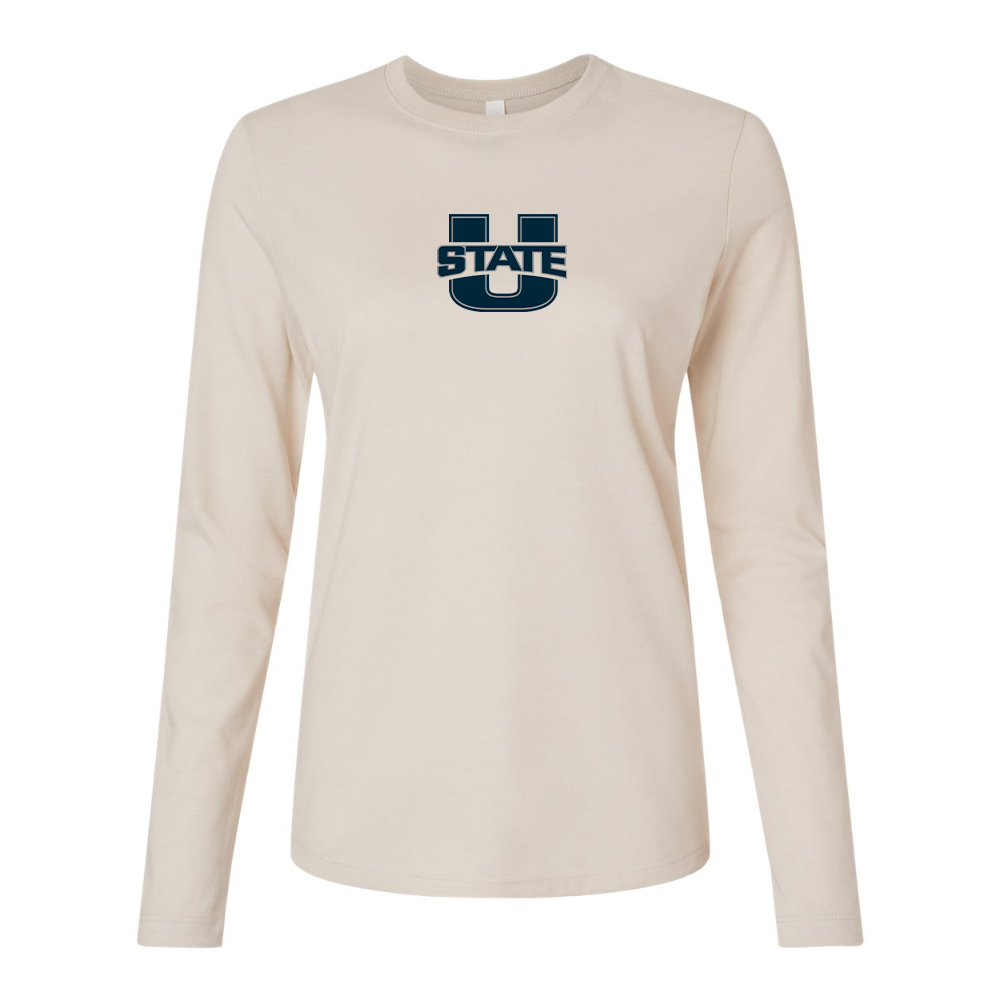 BELLA CANVAS Women’s  Utah State Aggies Jersey Long Sleeve Tee