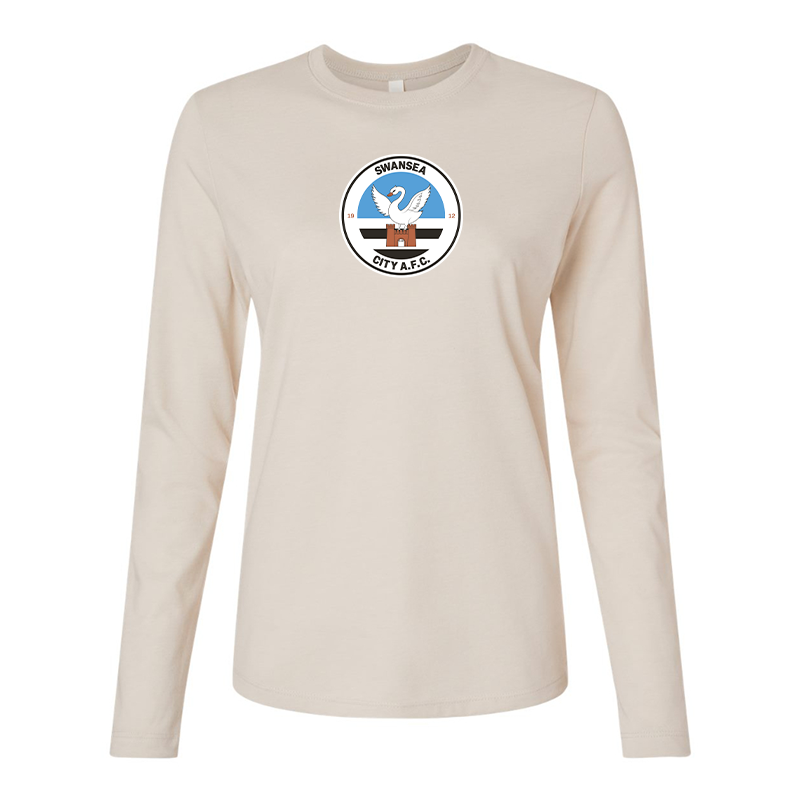 BELLA CANVAS Women’s  Swansea City Soccer Jersey Long Sleeve Tee
