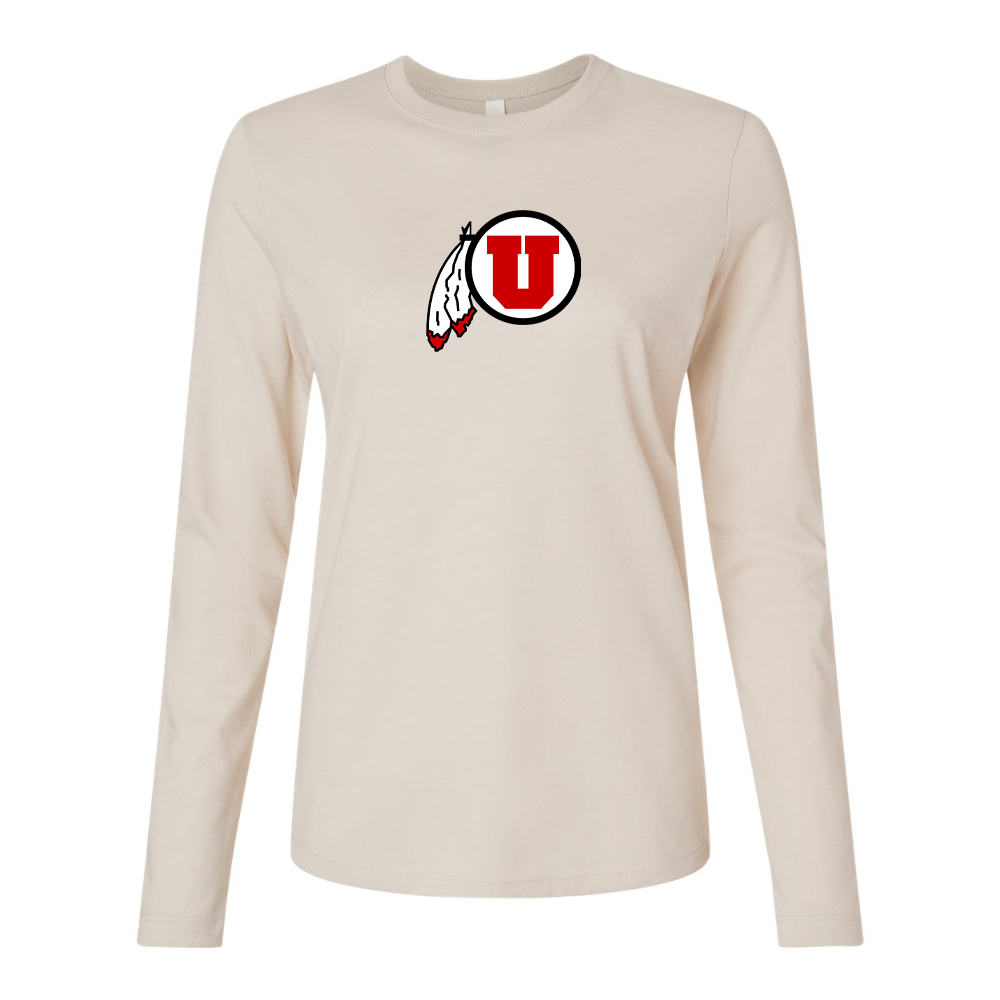 BELLA CANVAS Women’s Utah Utes Jersey Long Sleeve Tee