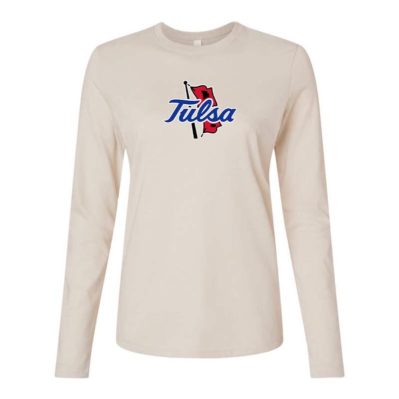 BELLA CANVAS Women’s Tulsa Golden Hurricane Jersey Long Sleeve Tee