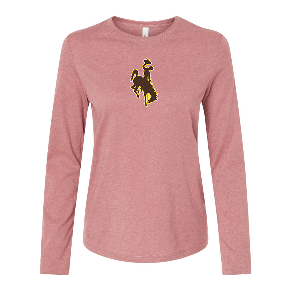 BELLA CANVAS Women’s  Wyoming Cowboys Jersey Long Sleeve Tee