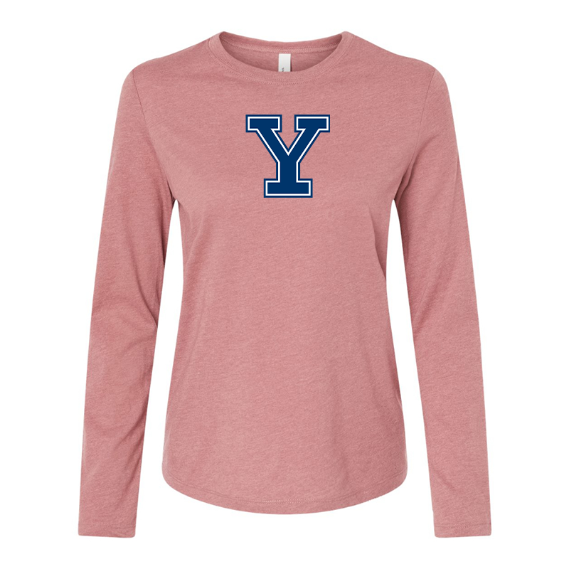 BELLA CANVAS Women’s Yale Bulldogs Jersey Long Sleeve Tee