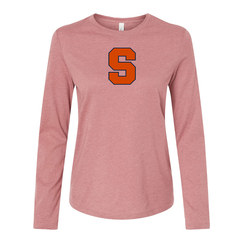 BELLA CANVAS Women’s Syracuse Orange Jersey Long Sleeve Tee