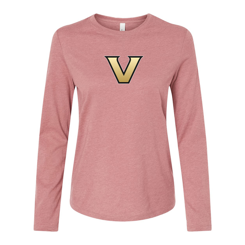 BELLA CANVAS Women’s  Vanderbilt Commodores  Jersey Long Sleeve Tee