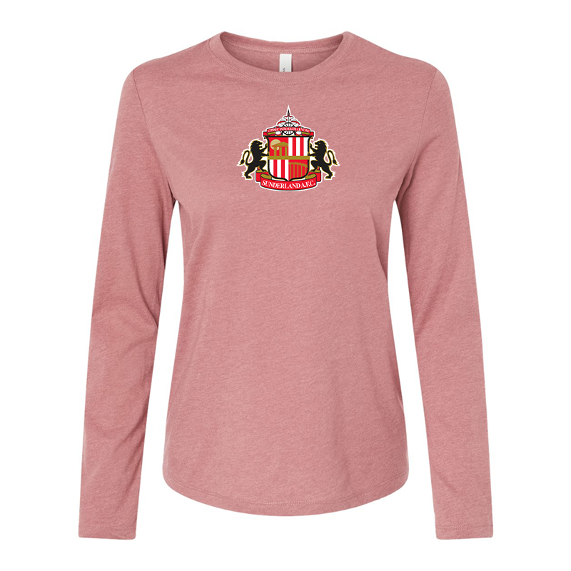 BELLA CANVAS Women’s Sunderland AFC Soccer  Jersey Long Sleeve Tee