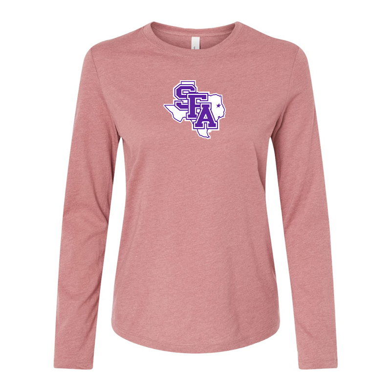 BELLA CANVAS Women’s Stephen F. Austin Lumberjacks Jersey Long Sleeve Tee
