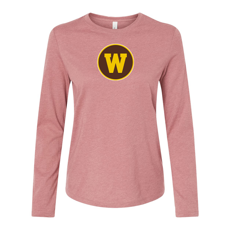 BELLA CANVAS Women’s Western Michigan Broncos Jersey Long Sleeve Tee