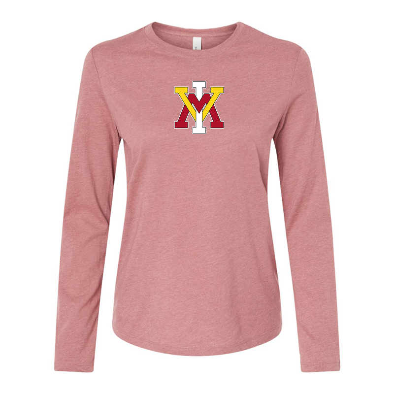 BELLA CANVAS Women’s VMI Keydets Jersey Long Sleeve Tee