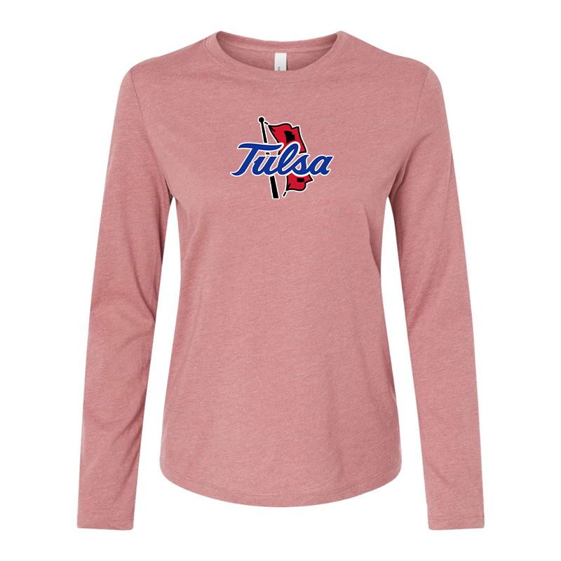 BELLA CANVAS Women’s Tulsa Golden Hurricane Jersey Long Sleeve Tee