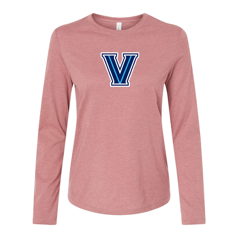 BELLA CANVAS Women’s Villanova Wildcats Jersey Long Sleeve Tee