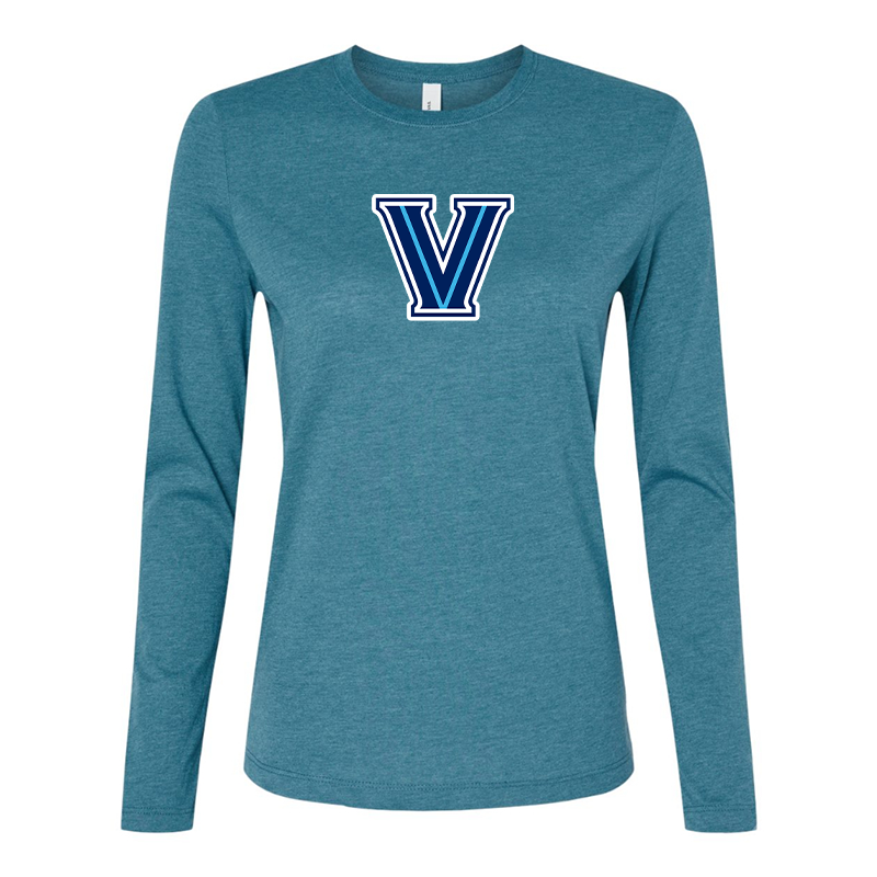 BELLA CANVAS Women’s Villanova Wildcats Jersey Long Sleeve Tee