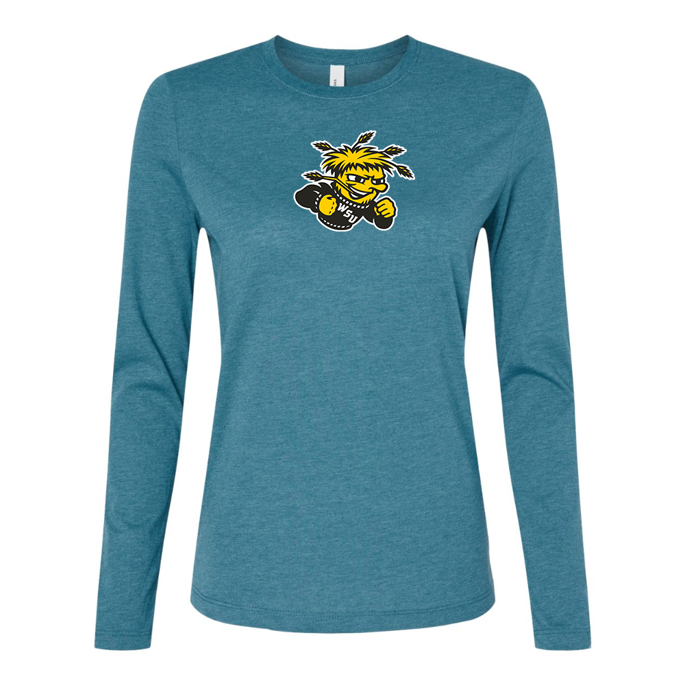 BELLA CANVAS Women’s Wichita State Shockers Jersey Long Sleeve Tee