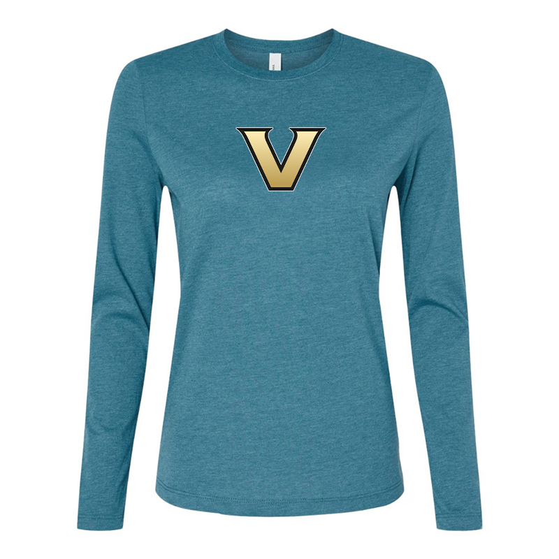 BELLA CANVAS Women’s  Vanderbilt Commodores  Jersey Long Sleeve Tee