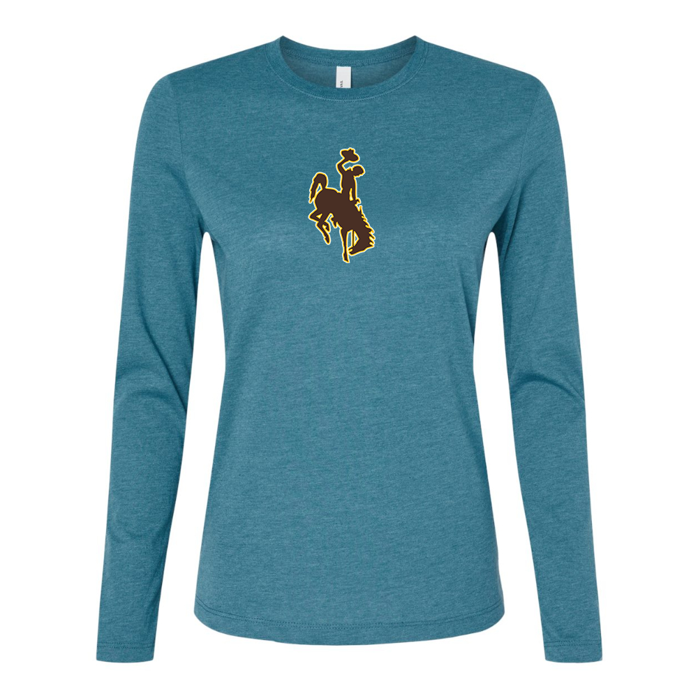 BELLA CANVAS Women’s  Wyoming Cowboys Jersey Long Sleeve Tee