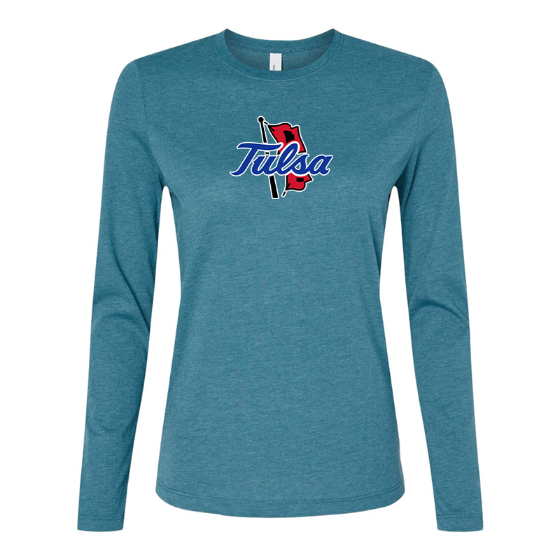 BELLA CANVAS Women’s Tulsa Golden Hurricane Jersey Long Sleeve Tee
