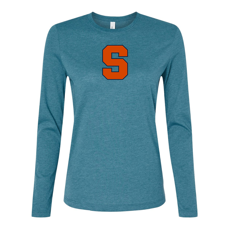 BELLA CANVAS Women’s Syracuse Orange Jersey Long Sleeve Tee