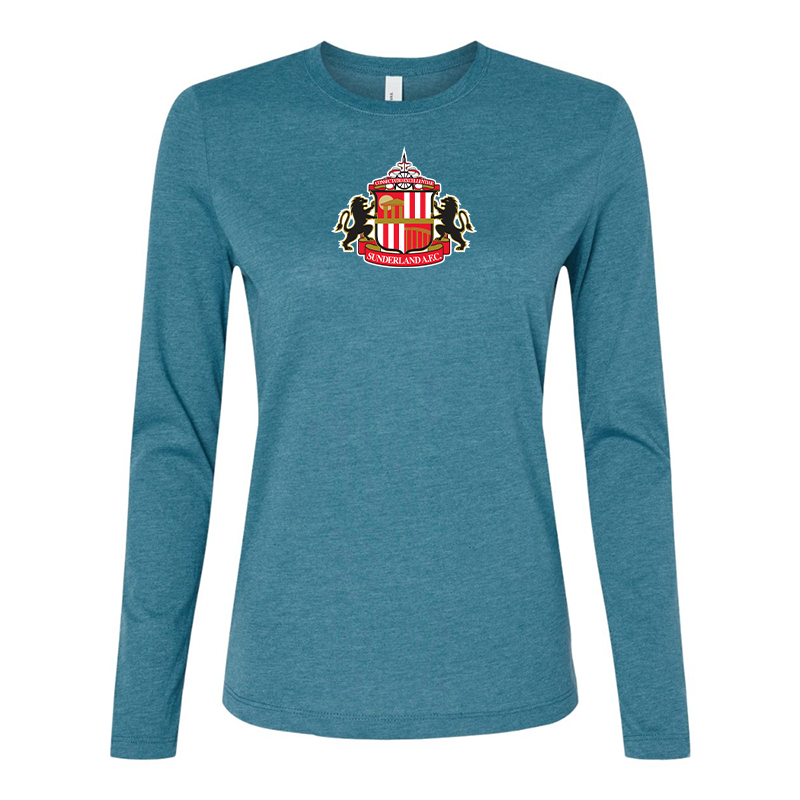 BELLA CANVAS Women’s Sunderland AFC Soccer  Jersey Long Sleeve Tee