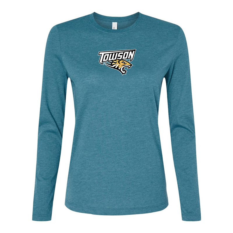 BELLA CANVAS Women’s Towson Tigers Jersey Long Sleeve Tee