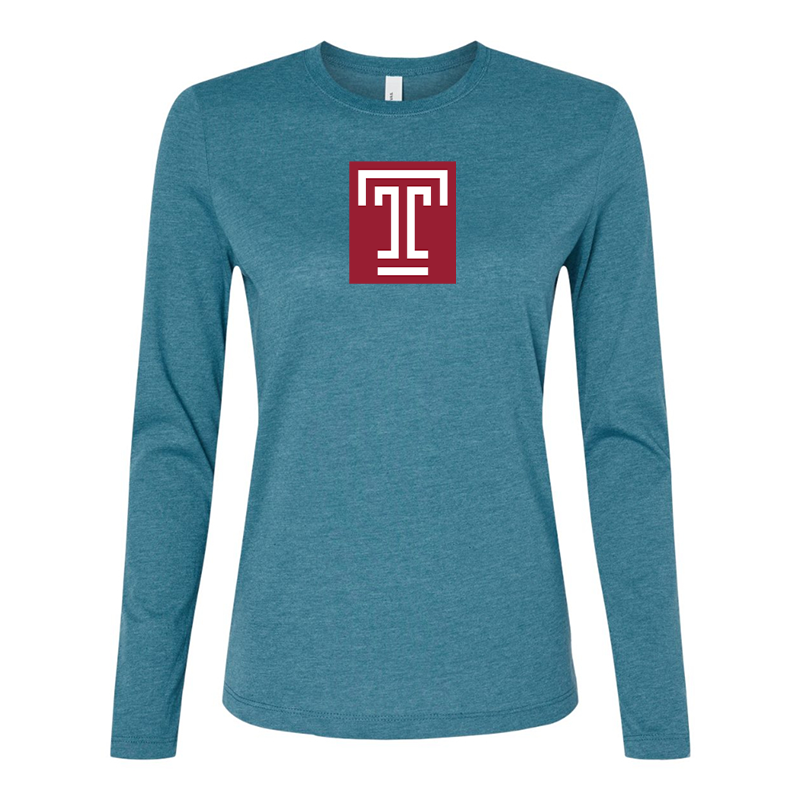BELLA CANVAS Women’s Temple Owls Jersey Long Sleeve Tee