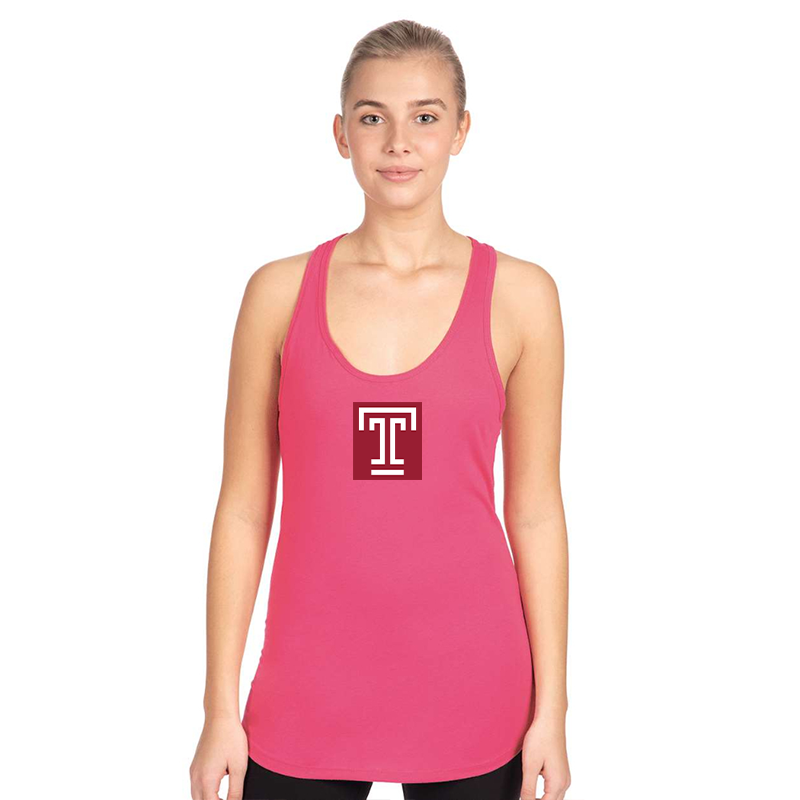 Women's Temple Owls Next Level Ideal Racerback Tank
