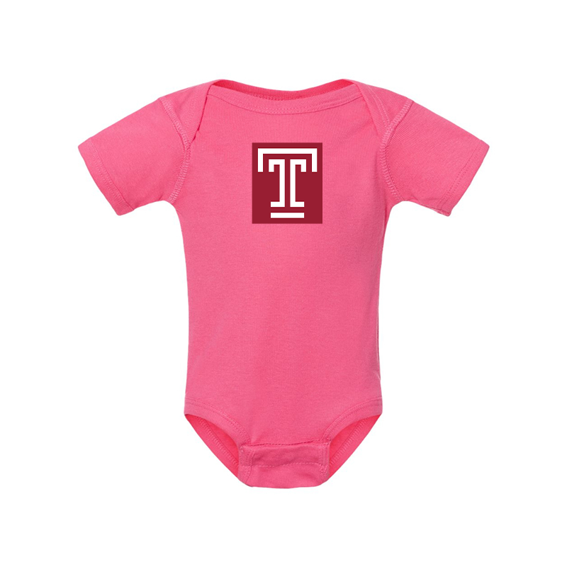 Temple Owls  Rabbit Skins Infant Baby Rib Bodysuit