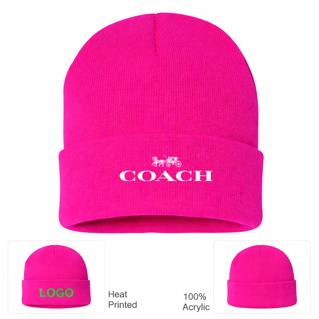 Coach Cuffed Beanie Hat
