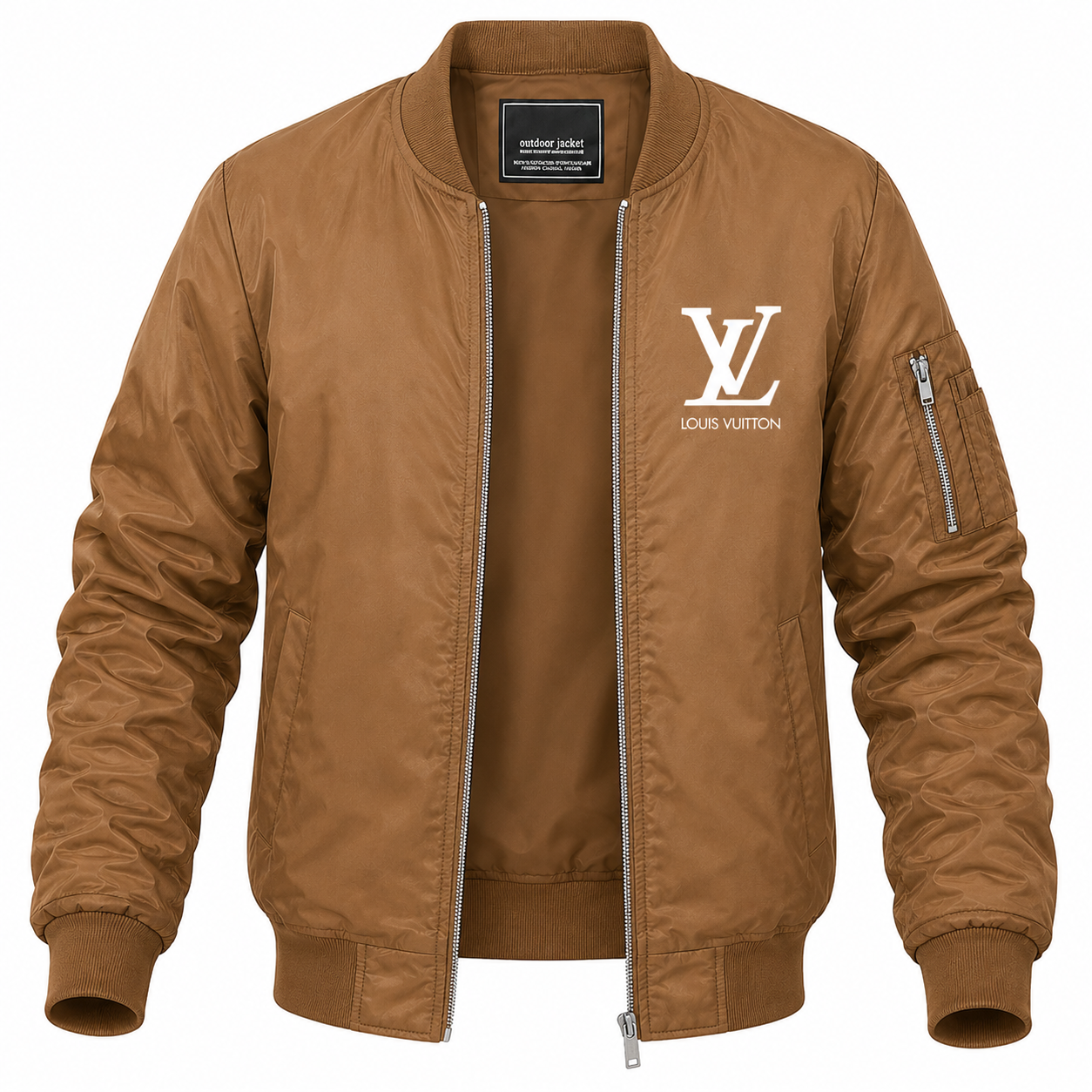 Men's Louis Vuitton Lightweight Bomber Jacket Windbreaker Softshell Varsity Jacket Coat