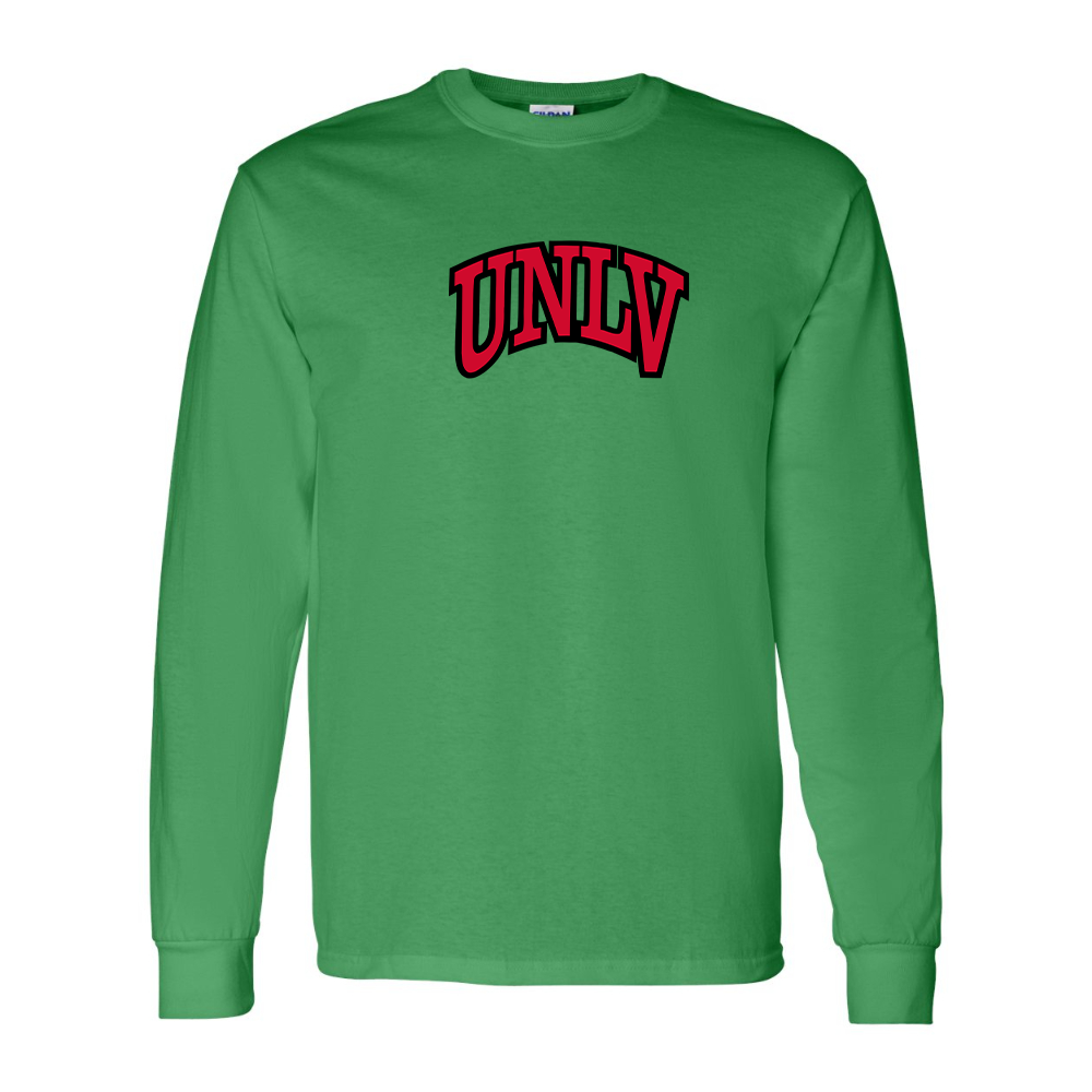 Men's UNLV Rebels Gildan Heavy Cotton Long Sleeve T-Shirt