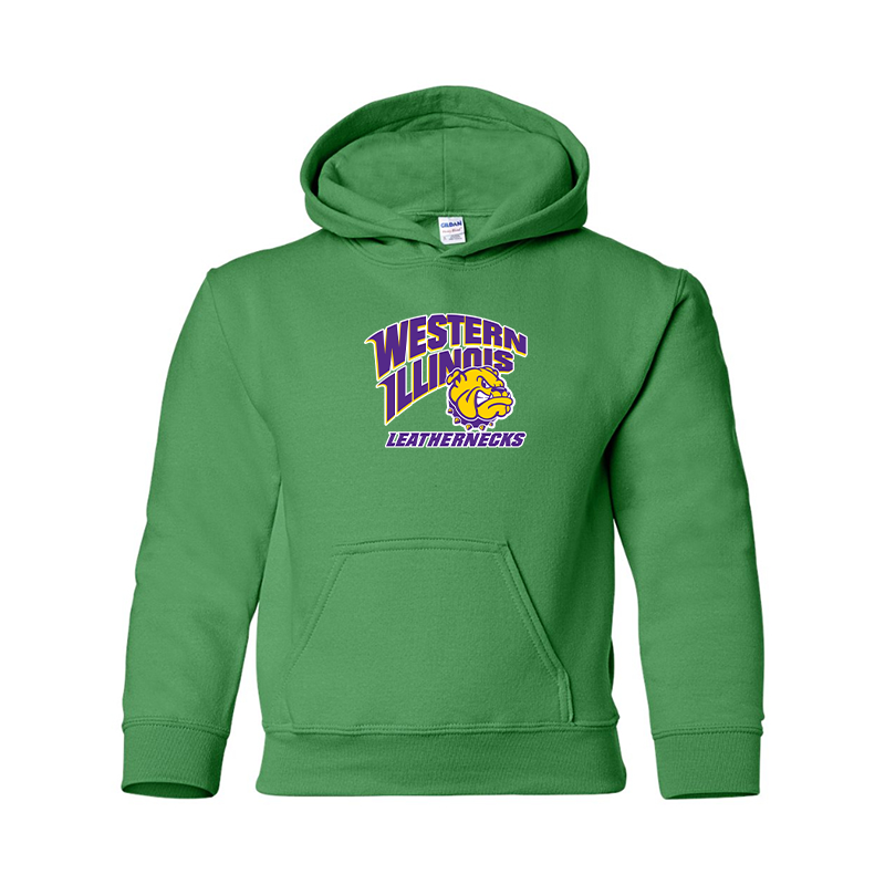 Youth Western Illinois Leathernecks Gildan Heavy Blend  Hooded Sweatshirt