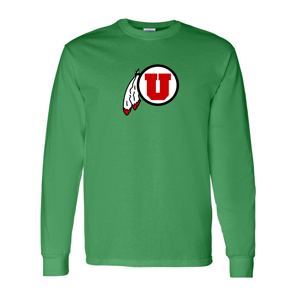 Men's  Utah Utes Gildan Heavy Cotton Long Sleeve T-Shirt