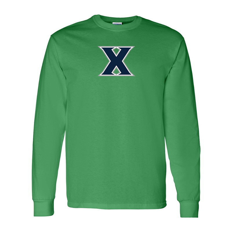 Men's Xavier Musketeers Gildan Heavy Cotton Long Sleeve T-Shirt