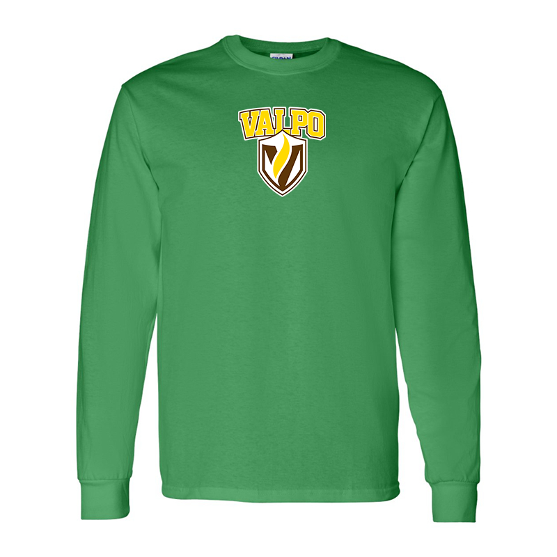 Men's Valparaiso Crusaders Gildan Heavy Cotton Long Sleeve T-Shirt