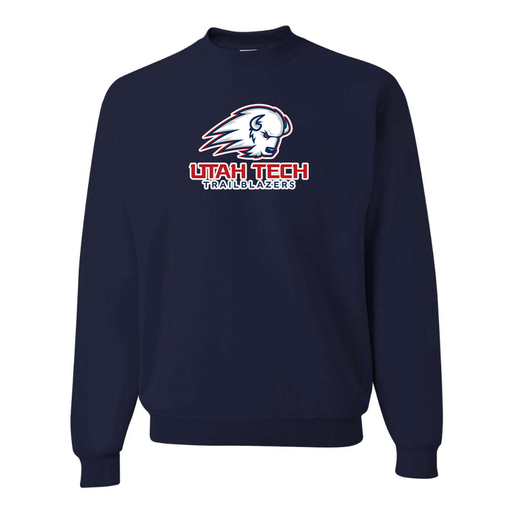Men's Utah Tech Trailblazers JERZEES NuBlend Crewneck Sweatshirt