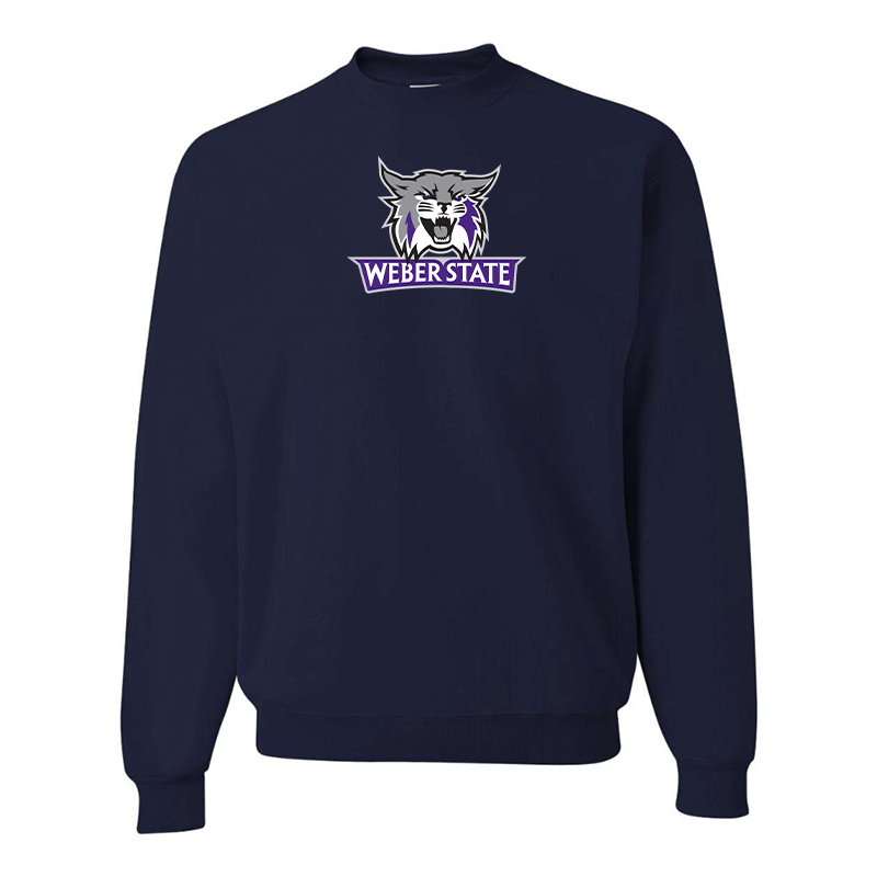 Men's Weber State Wildcats JERZEES NuBlend Crewneck Sweatshirt