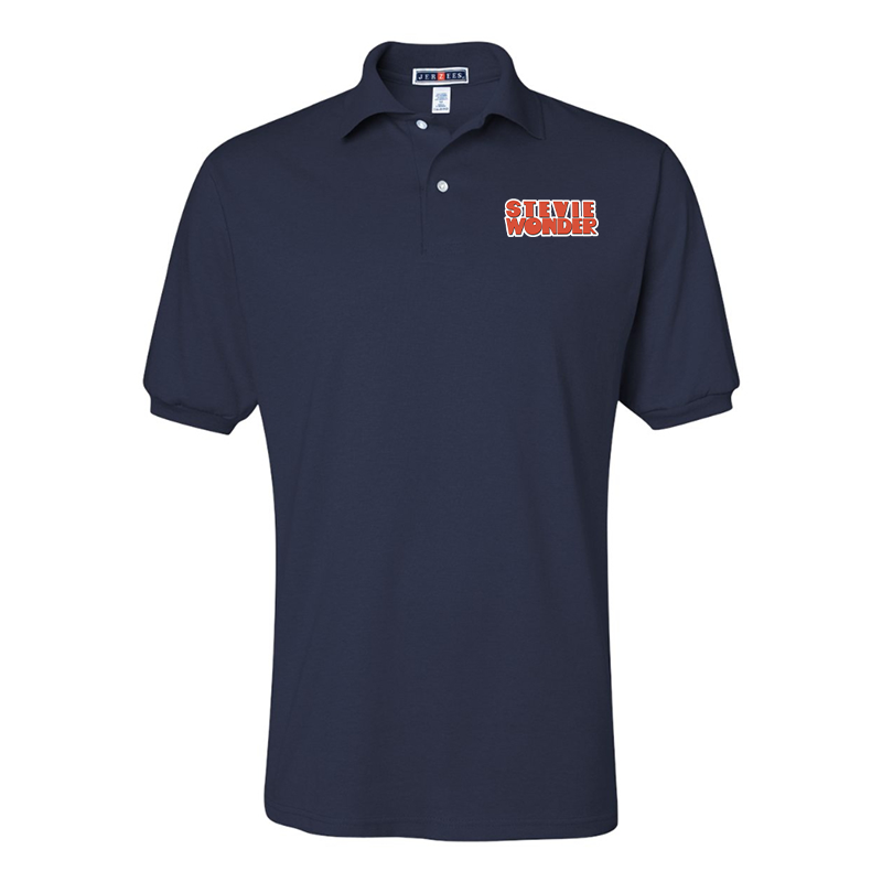 Men's  Stevie-Wonder  JERZEES  SpotShield polo