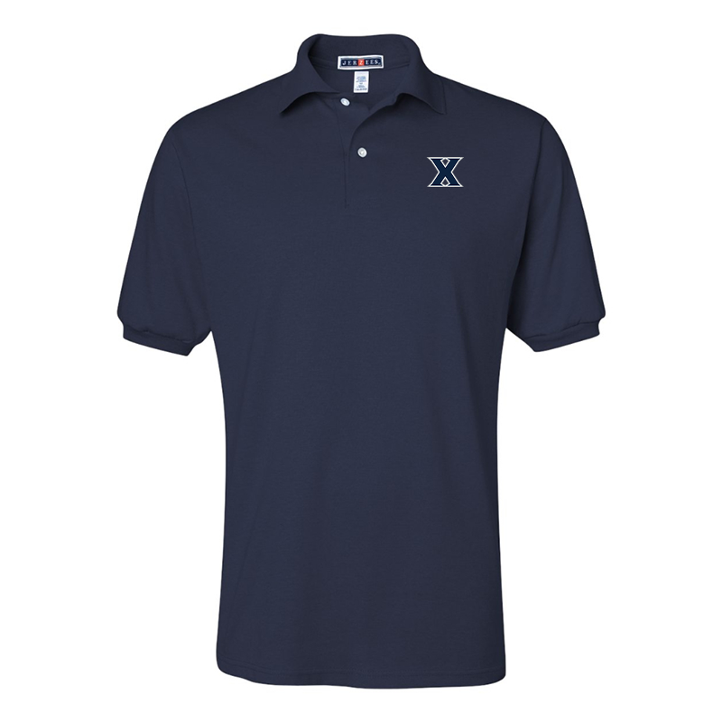 Men's Xavier Musketeers JERZEES  SpotShield polo