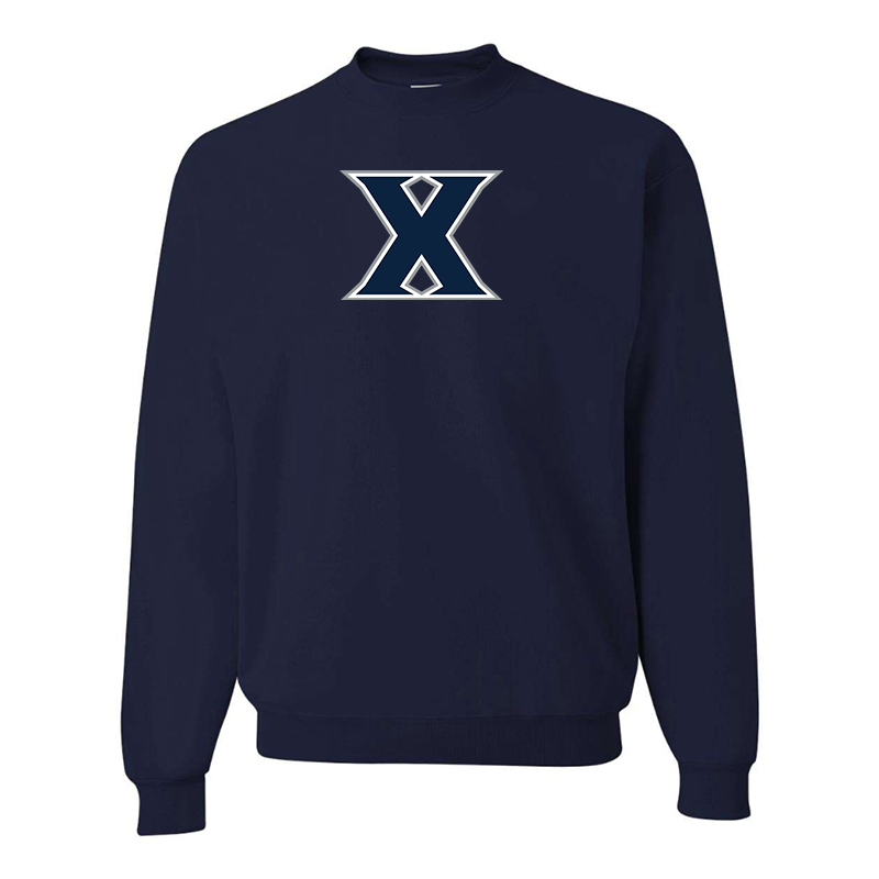 Men's Xavier Musketeers JERZEES NuBlend Crewneck Sweatshirt