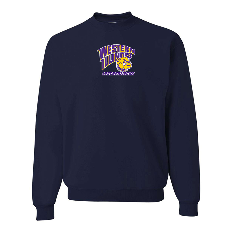 Men's Western Illinois Leathernecks  JERZEES NuBlend Crewneck Sweatshirt